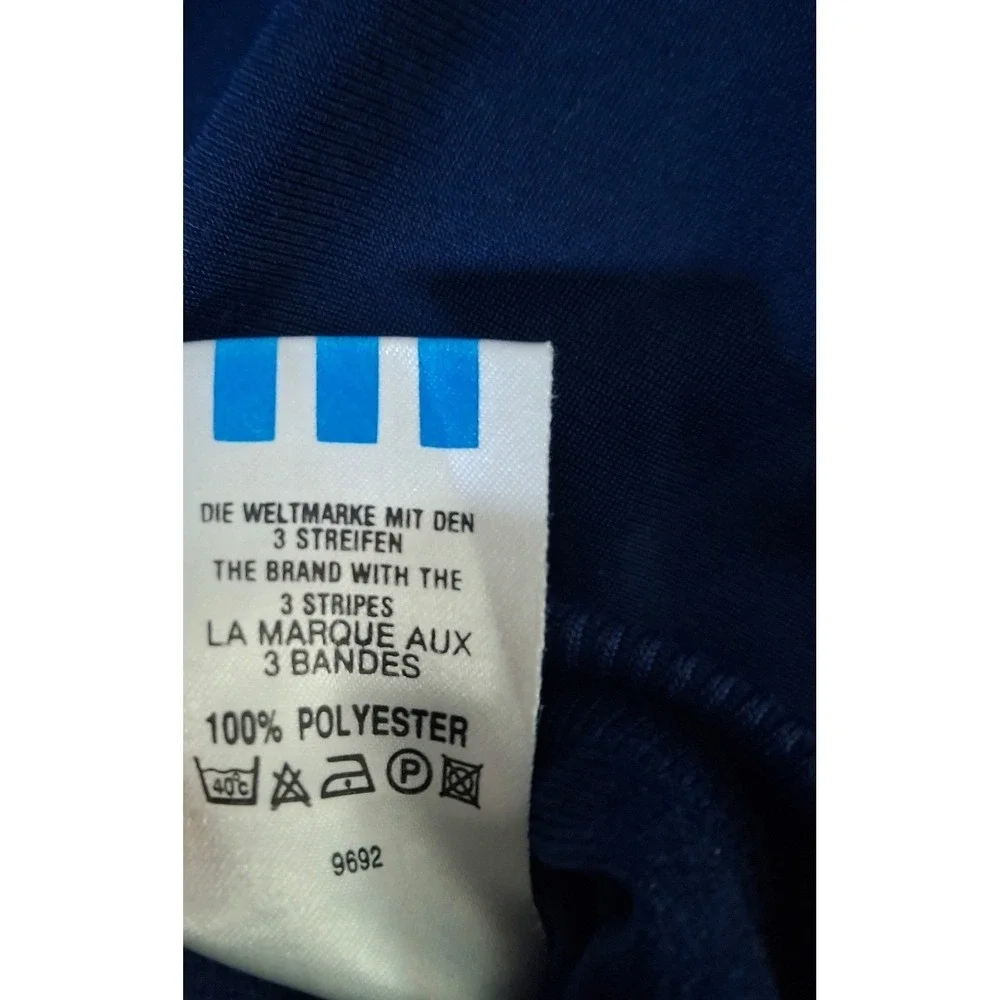 Vintage Adidas Originals Trefoil Track Jacket Navy Blue White Mens Large